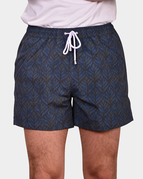 Swim Trunks Leaf - Navy - MagliaStudio - Shorts