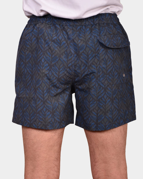 Swim Trunks Leaf - Navy - MagliaStudio - Shorts