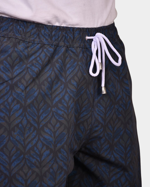 Swim Trunks Leaf - Navy - MagliaStudio - Shorts