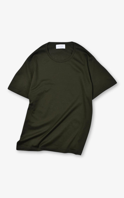 T-Shirt Mercerized Cotton - Green - MagliaStudio - T-Shirt