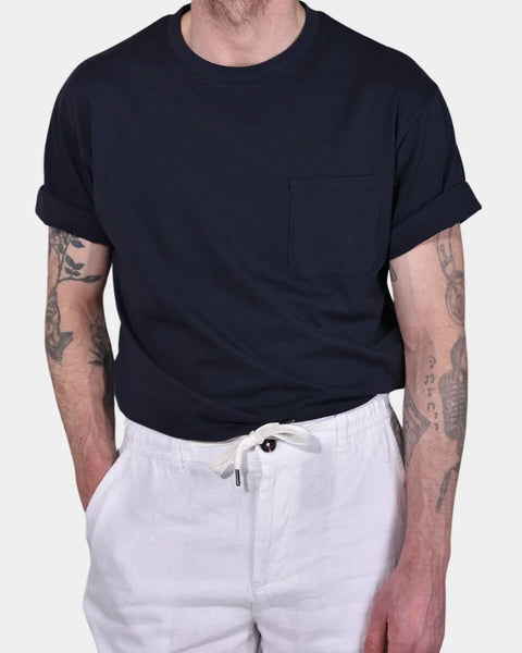 T-shirt Oversize Pocket - Navy - MagliaStudio - T-Shirt