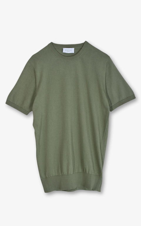 T-shirt Short Sleeve 100% Cotton - Green - MagliaStudio - T-Shirt