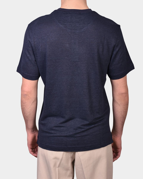 T-shirt Linen Jersey - Navy - MagliaStudio - T-Shirt