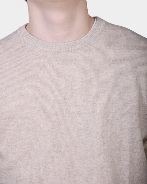 Crewneck 12 GG Lambswool - Sand - MagliaStudio - Knitwear