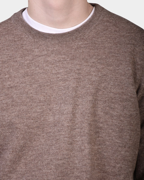 Crewneck 12 GG Lambswool - Brown - MagliaStudio - Knitwear