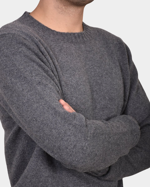 Crew Neck 70/30 Wool/Cashmere - Grey - MagliaStudio - Knitwear