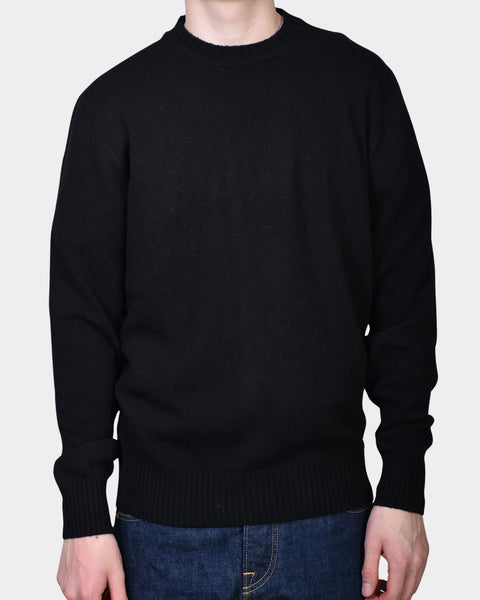 Crewneck Lambswool 7 GG - Black - MagliaStudio - Knitwear