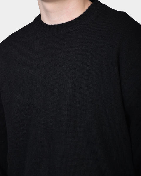 Crewneck Lambswool 7 GG - Black - MagliaStudio - Knitwear