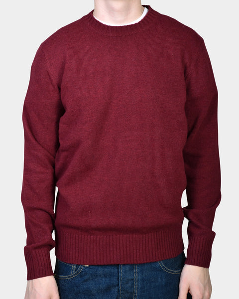 Crewneck Lambswool 7 GG - Wine - MagliaStudio - Knitwear