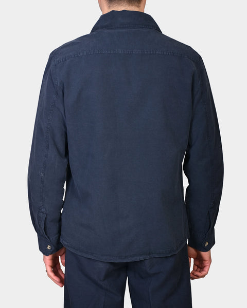 OVERSHIRT COTTON LYOCELL - Navy - MagliaStudio - Skjortor