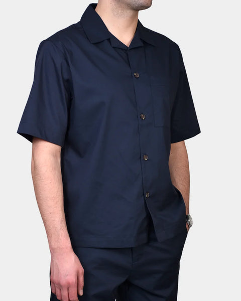 Overshirt Short Sleeve - Navy - MagliaStudio - Skjortor
