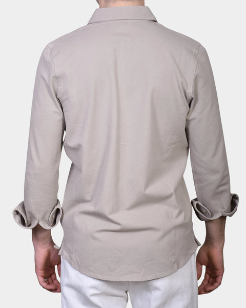 Polo Shirt Pique - Sand - MagliaStudio - Skjortor