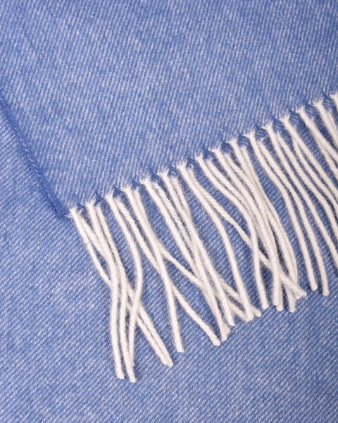 Scarf Lambswool Twill - Blue - MagliaStudio - Halsdukar